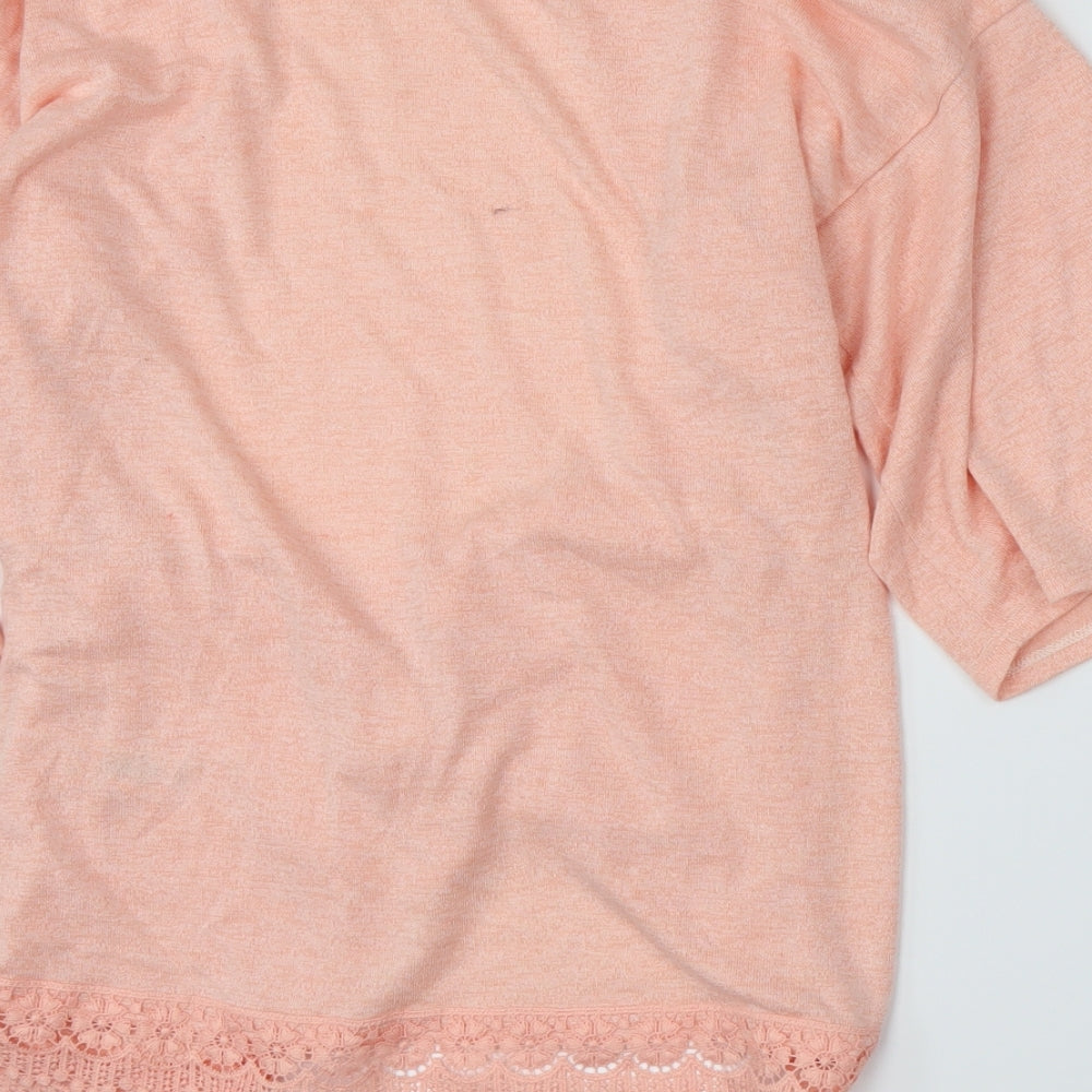 George Womens Pink Knit Cardigan Jumper Size 10