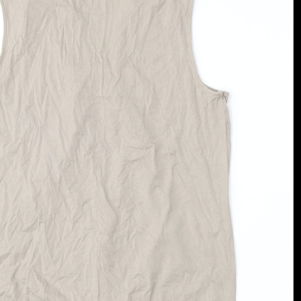 Marks and Spencer Womens Beige Basic Tank Size 18
