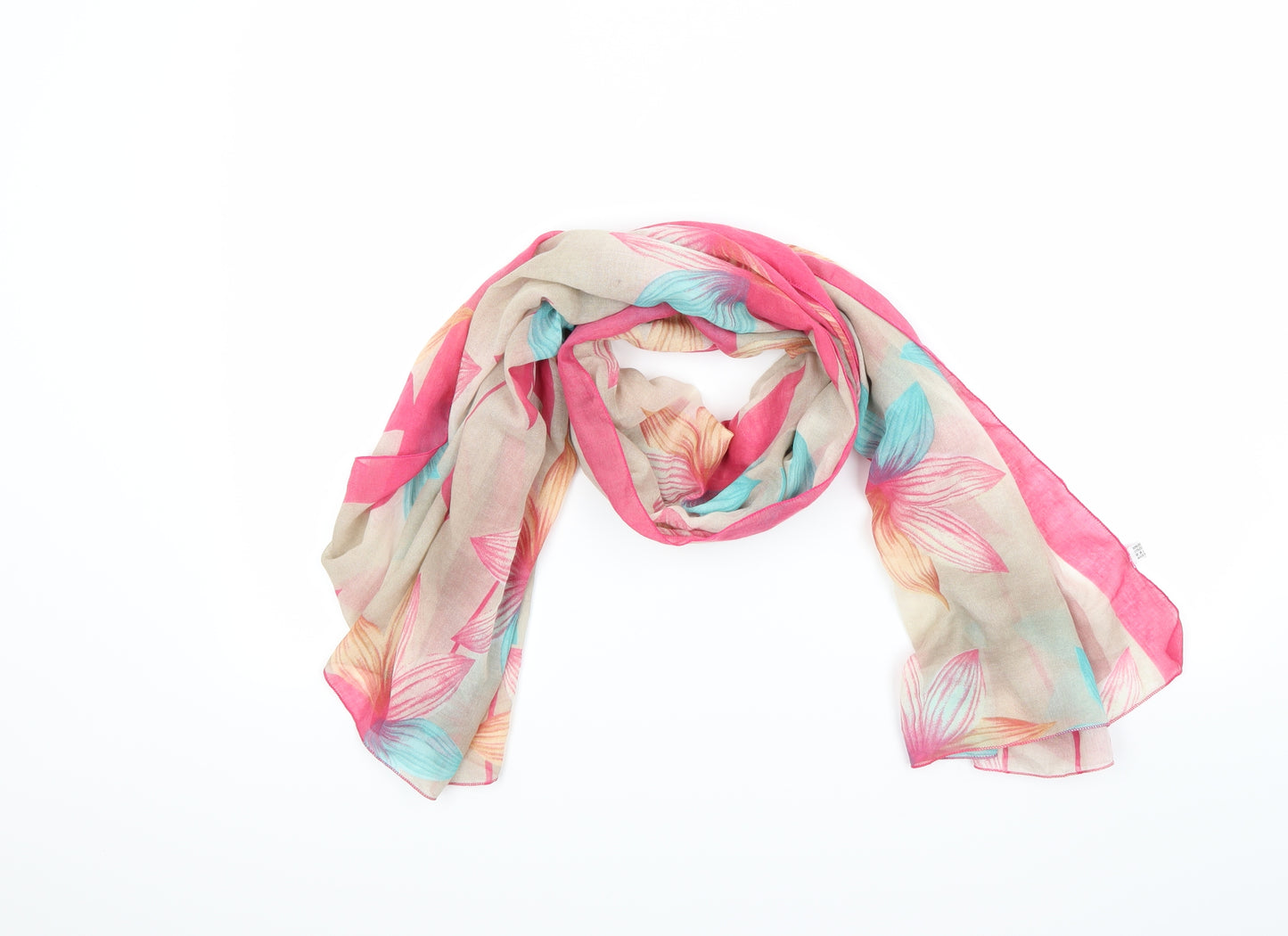 Preworn Womens Multicoloured Floral Scarf