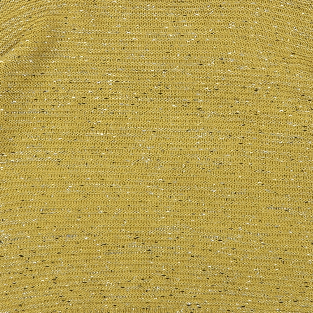 Papaya Womens Yellow Knit Pullover Jumper Size L