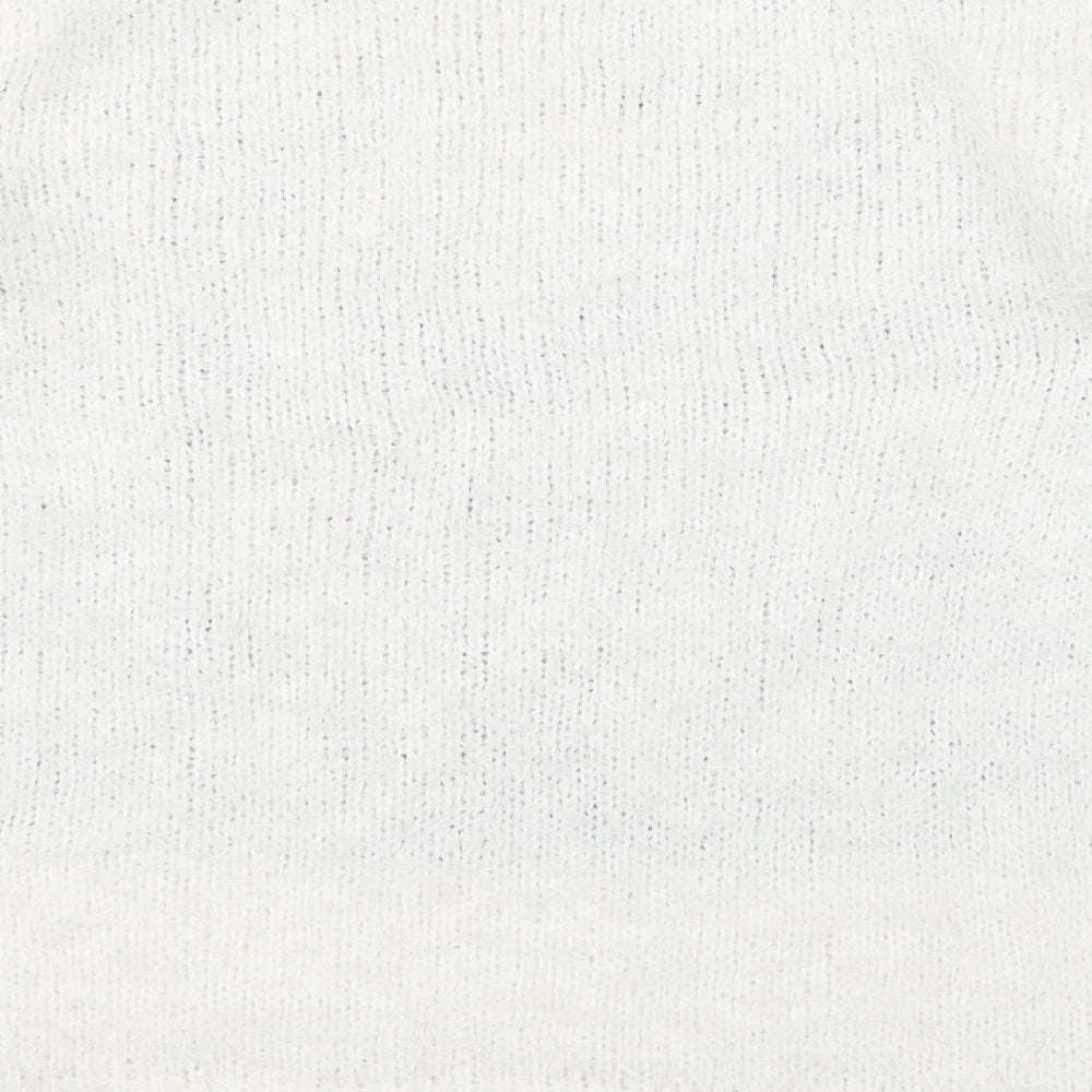 Dorothy Perkins Womens White Knit Pullover Jumper Size 16
