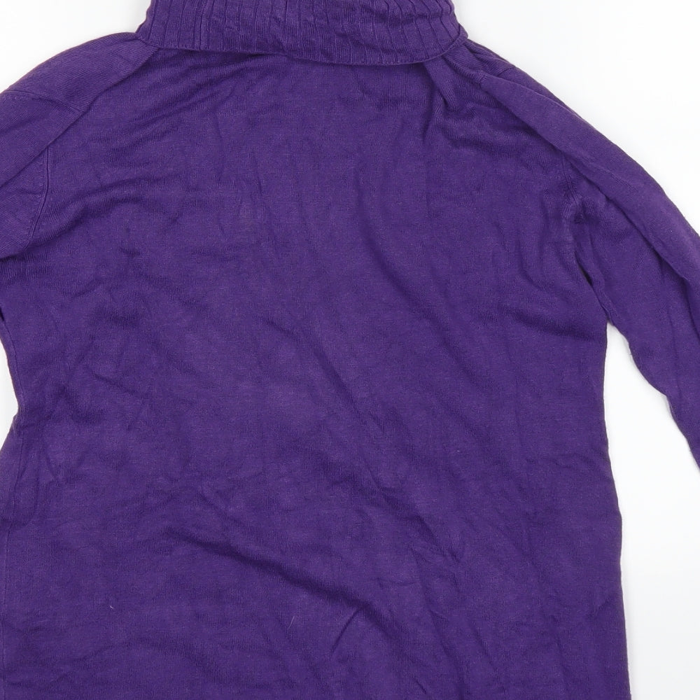 queen mum Womens Purple Pullover Jumper Size M