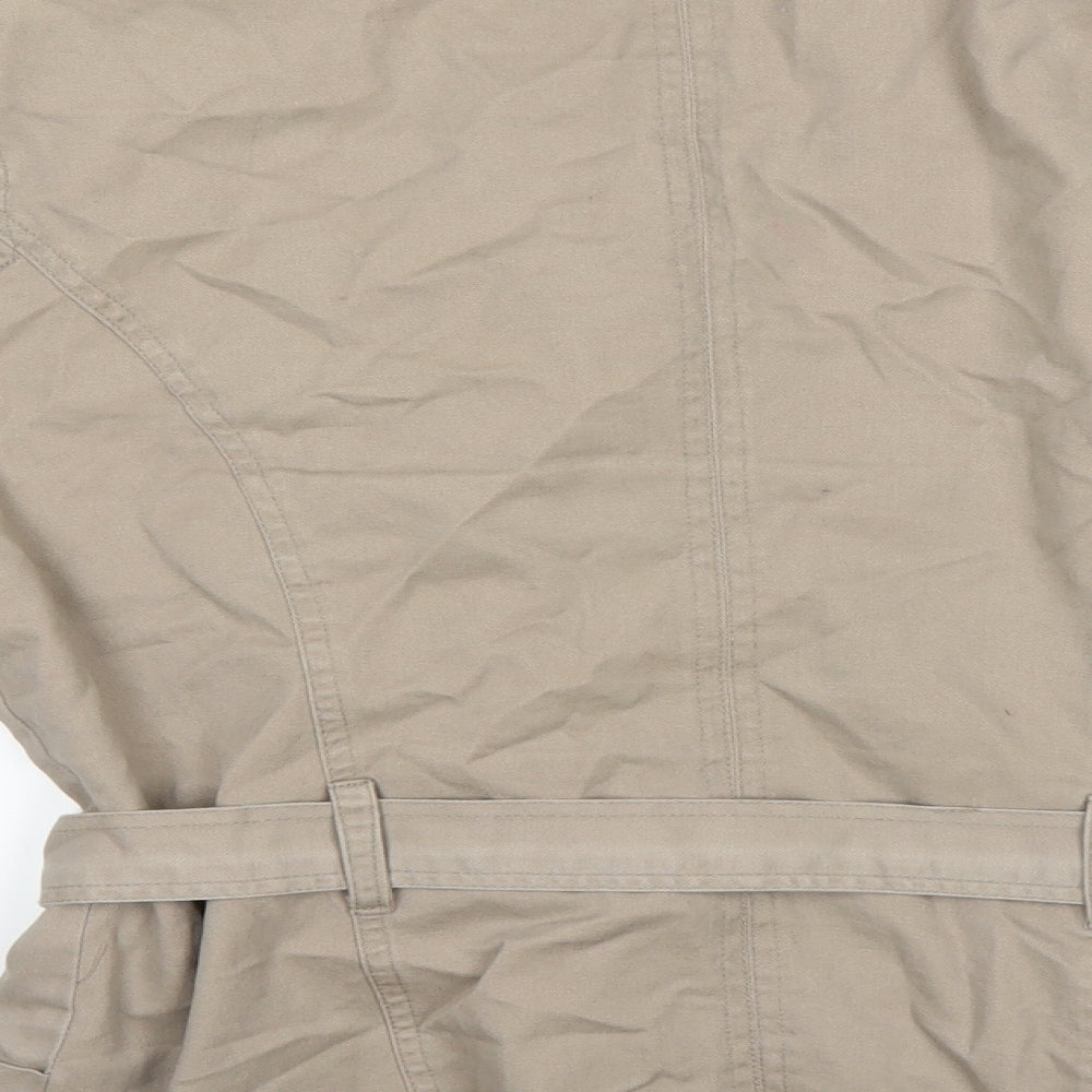 BHS Womens Beige Overcoat Coat Size 14
