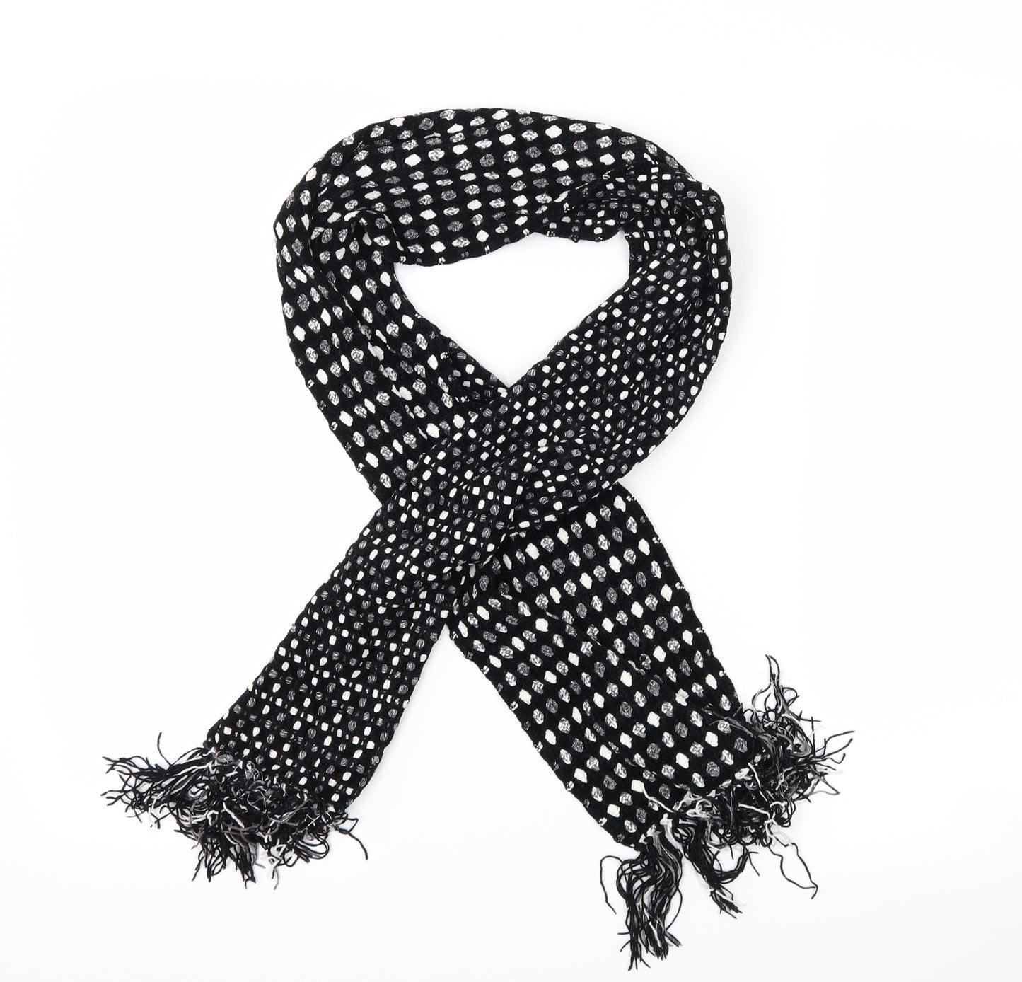 Marks and Spencer Womens Black Polka Dot Scarf