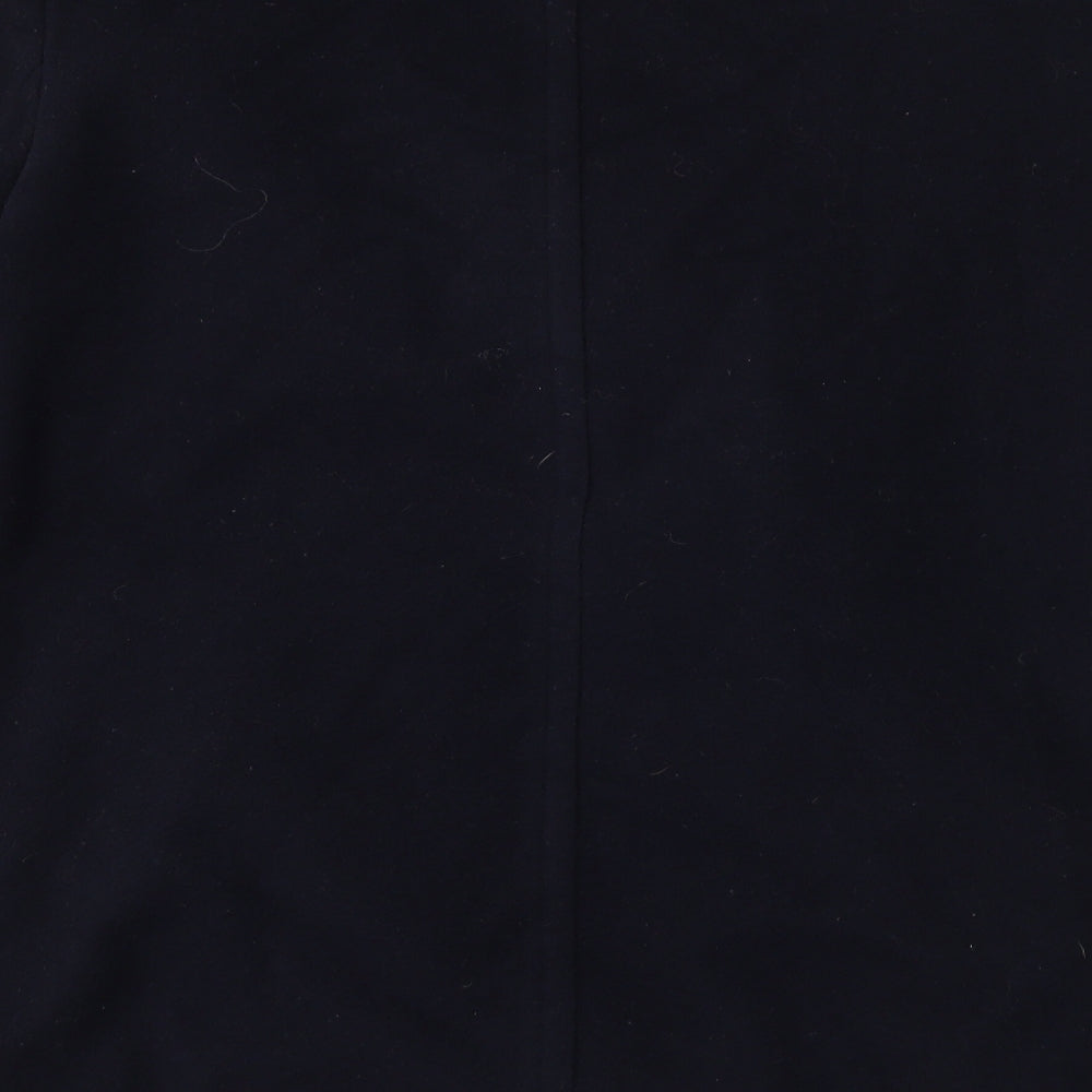 St Bernard Womens Blue Overcoat Coat Size 10