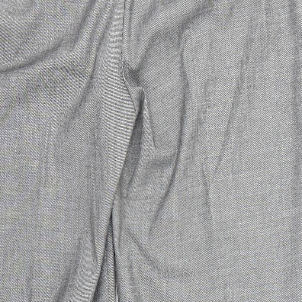 M&S Mens Grey Dress Pants Trousers Size 18 L25 in