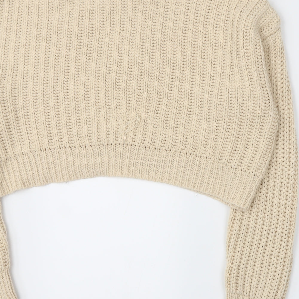 New Look Girls Beige Knit Pullover Jumper Size 14-15 Years