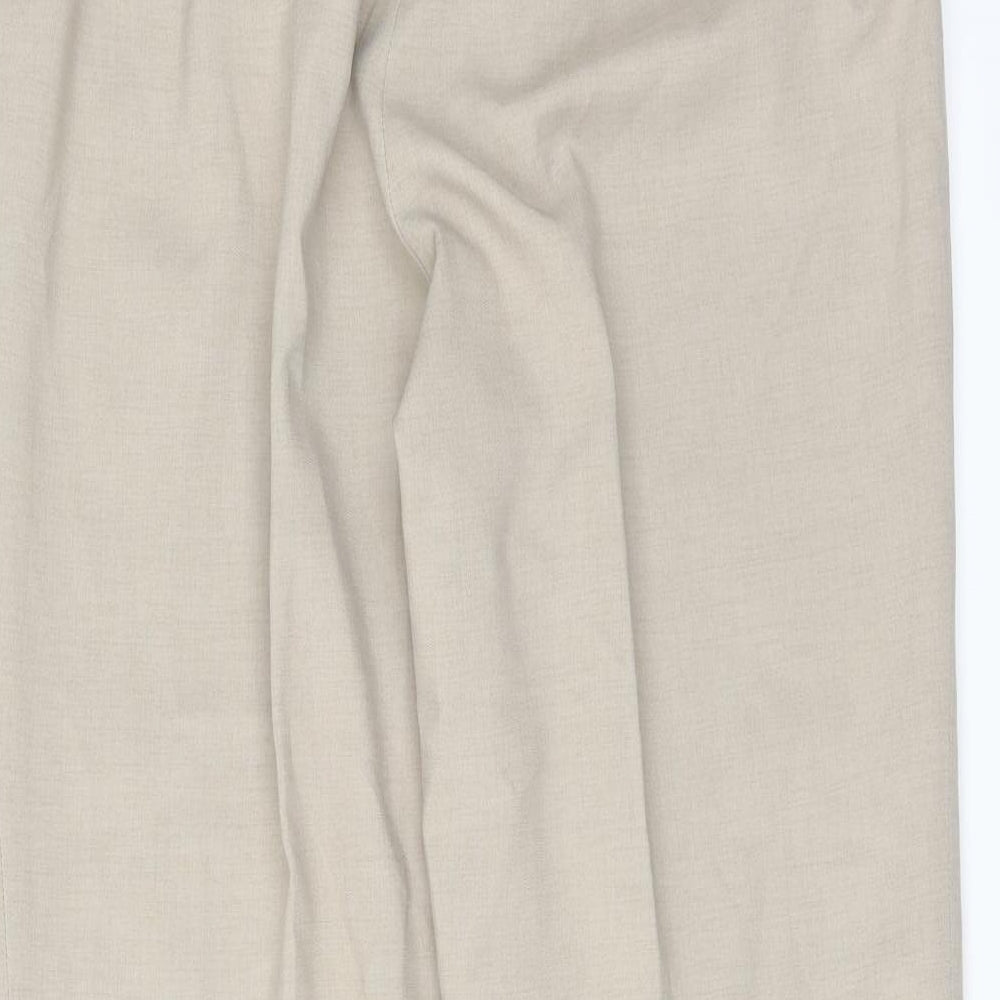 Debenhams Womens Beige Trousers Size 14 L27 in