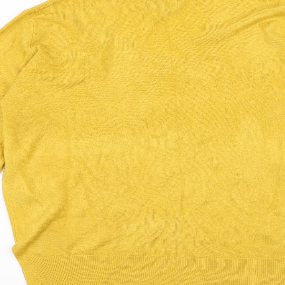 Primark Womens Yellow Knit Pullover Jumper Size 10