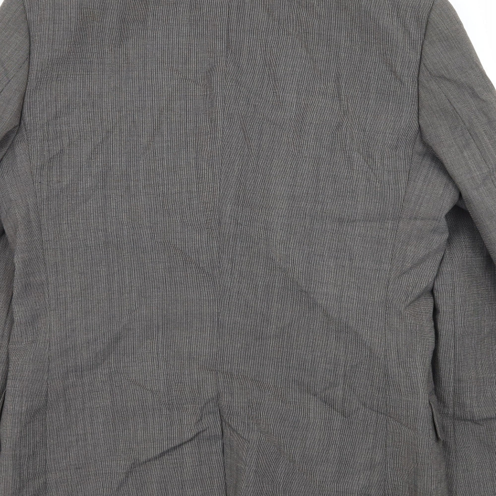 Burton Mens Grey Jacket Suit Jacket Size S