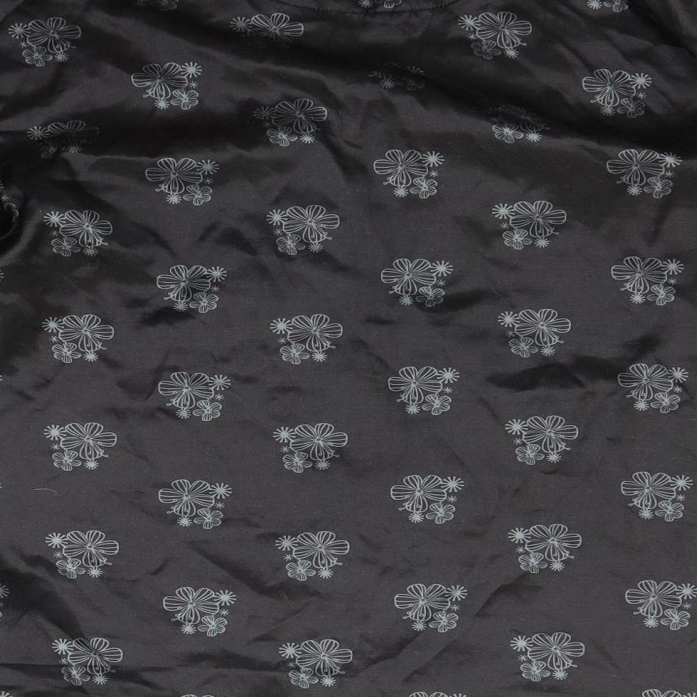 Jolinesse Womens Black Floral Top Pyjama Top Size M