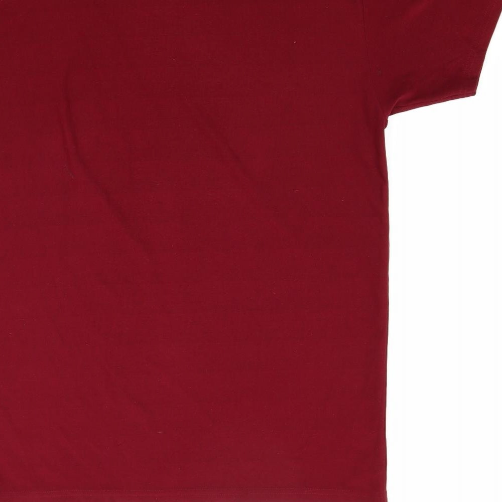 Lucanto Womens Red Basic T-Shirt Size L