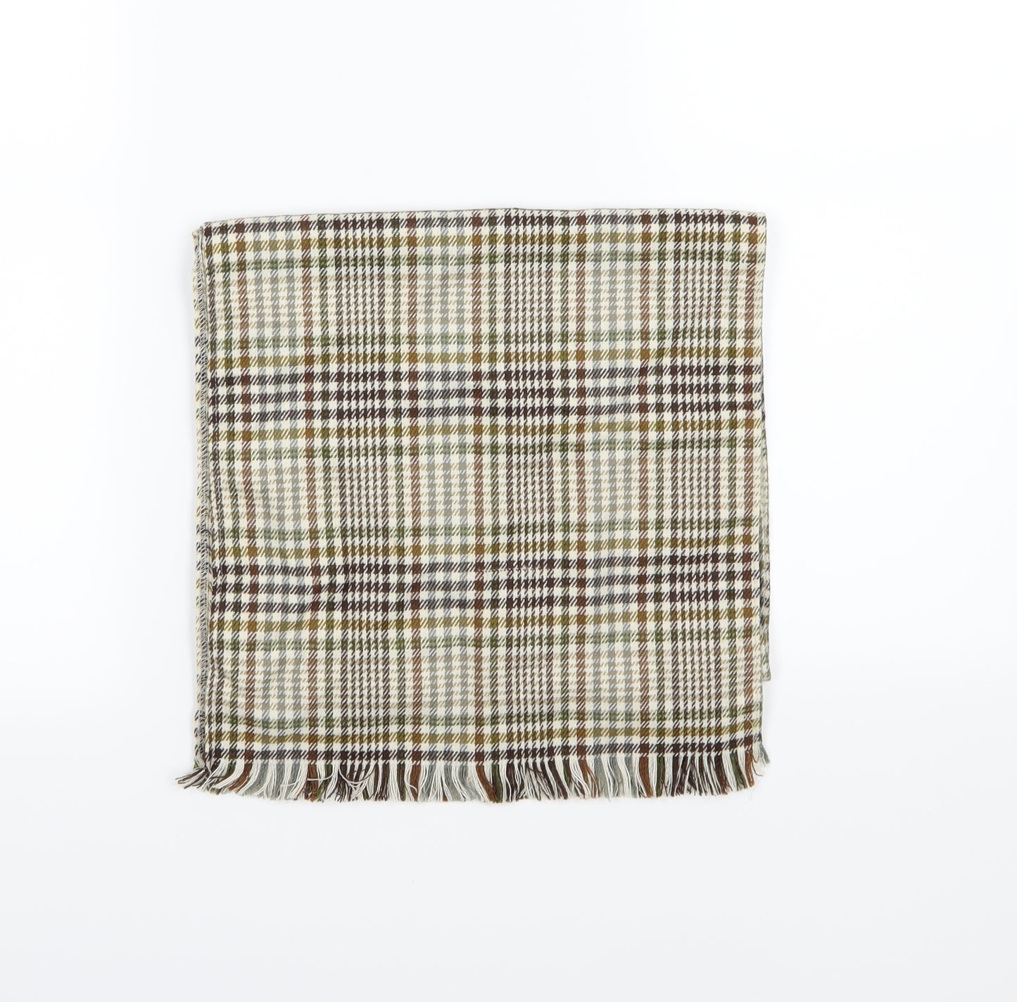 Preworn Womens Brown Striped Scarf