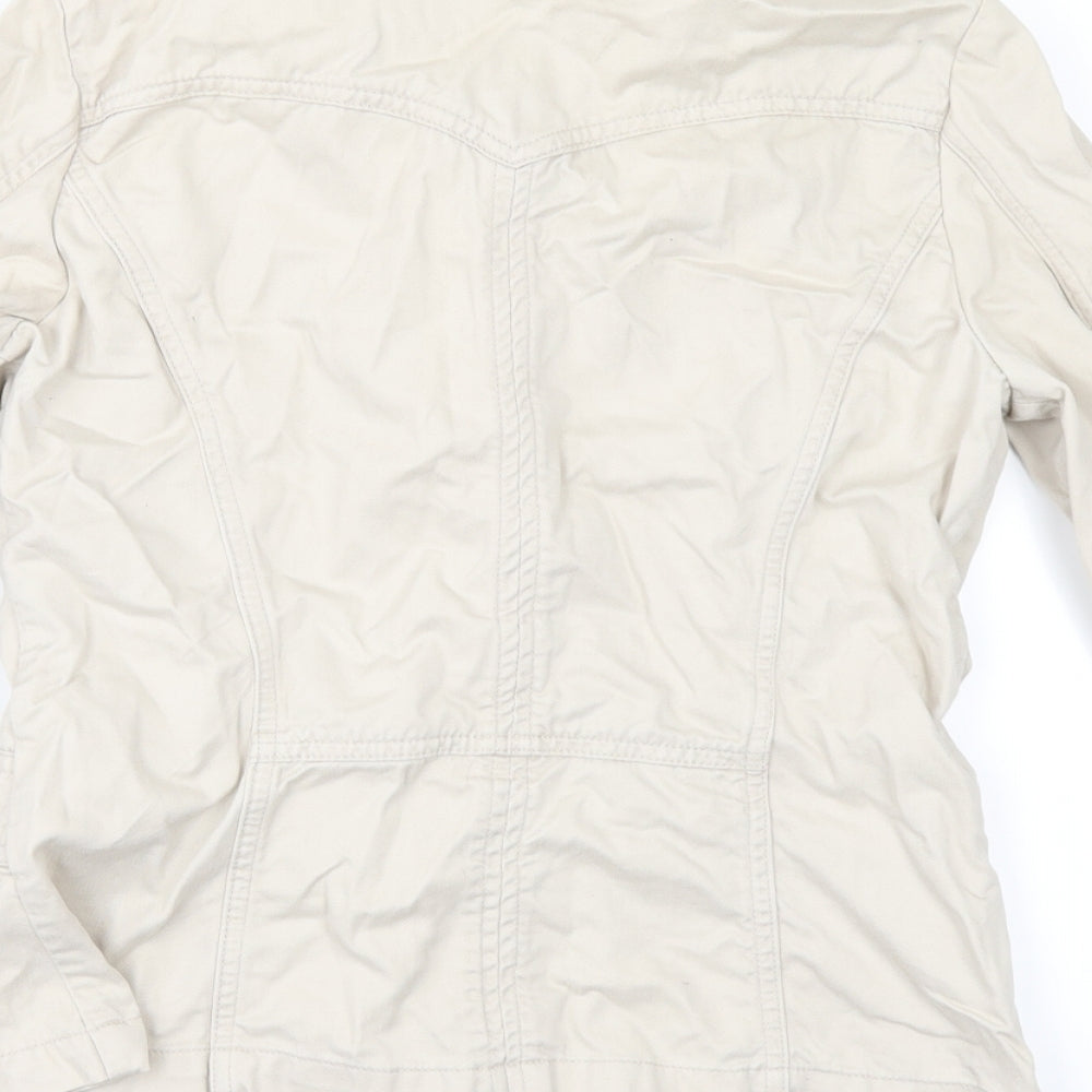 Papaya Womens Beige Jacket Size 14