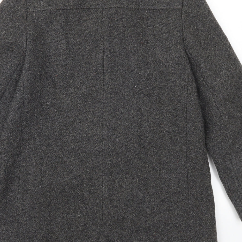 Preworn Womens Grey Pea Coat Coat Size 10