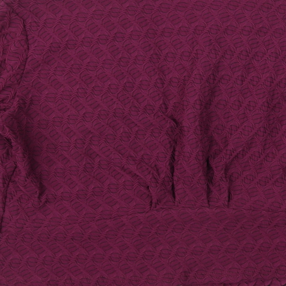 Amber Womens Purple Jacket Size 14