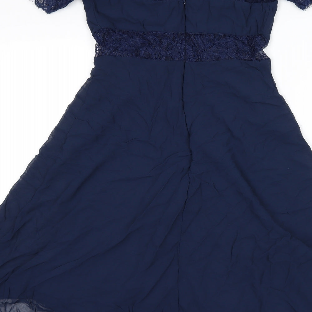 ASOS Womens Blue A-Line Size 8