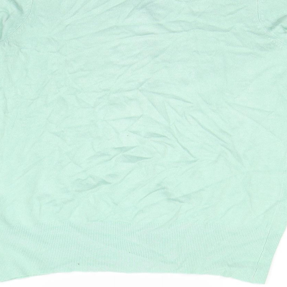 M&S Womens Green Cardigan Jumper Size 12