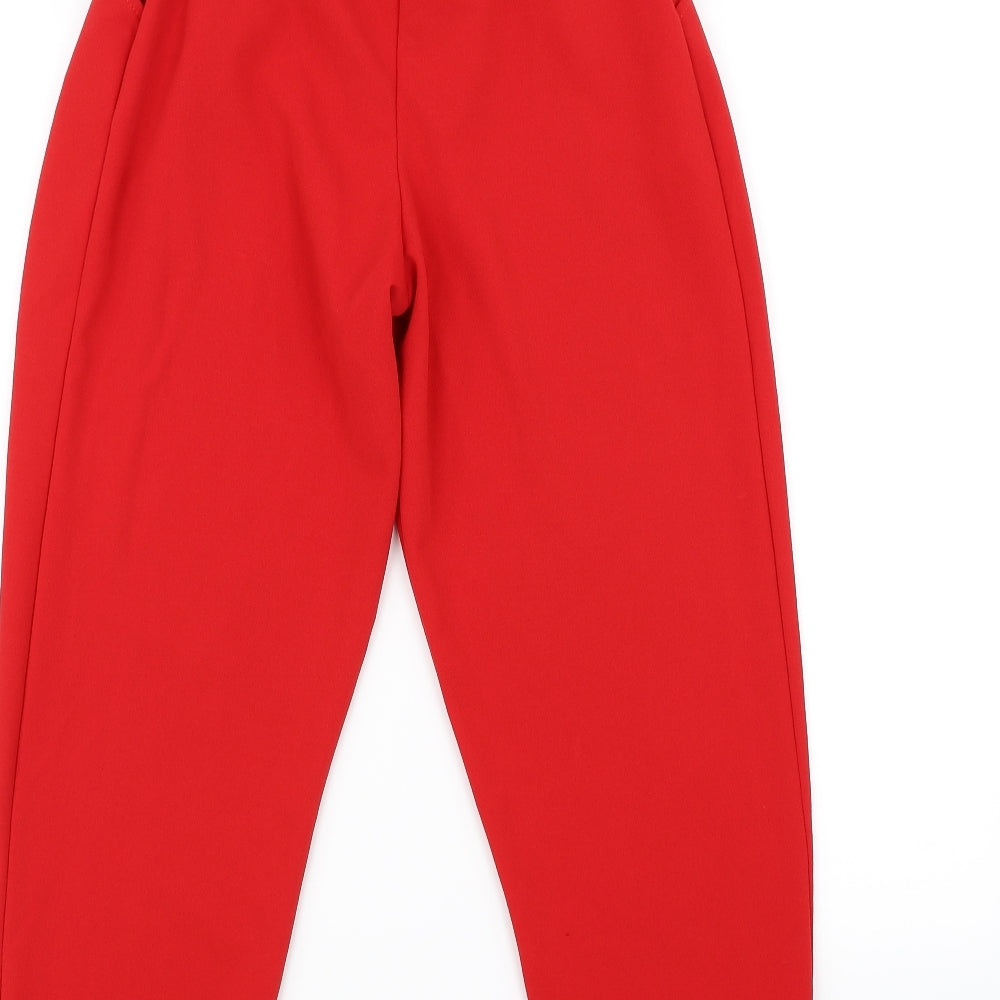 Stylewise Womens Red Trousers Size 8 L26 in