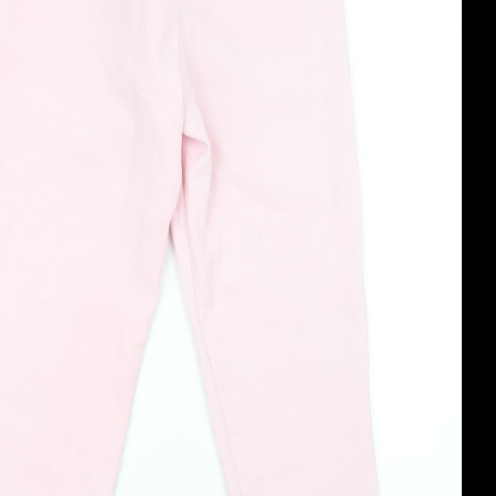rebellious Womens Pink Trousers Size 8 L26 in