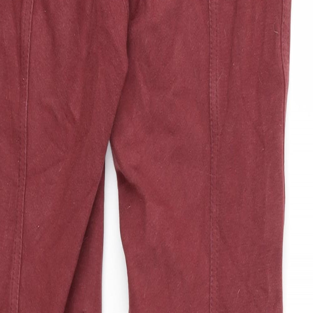 Preworn Womens Red Trousers Size 30 in L26 in