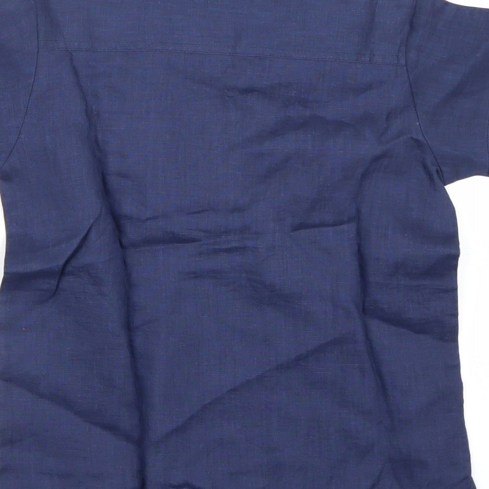 CHOU-CHOU CHIC Boys Blue Basic Polo Size 6-7 Years