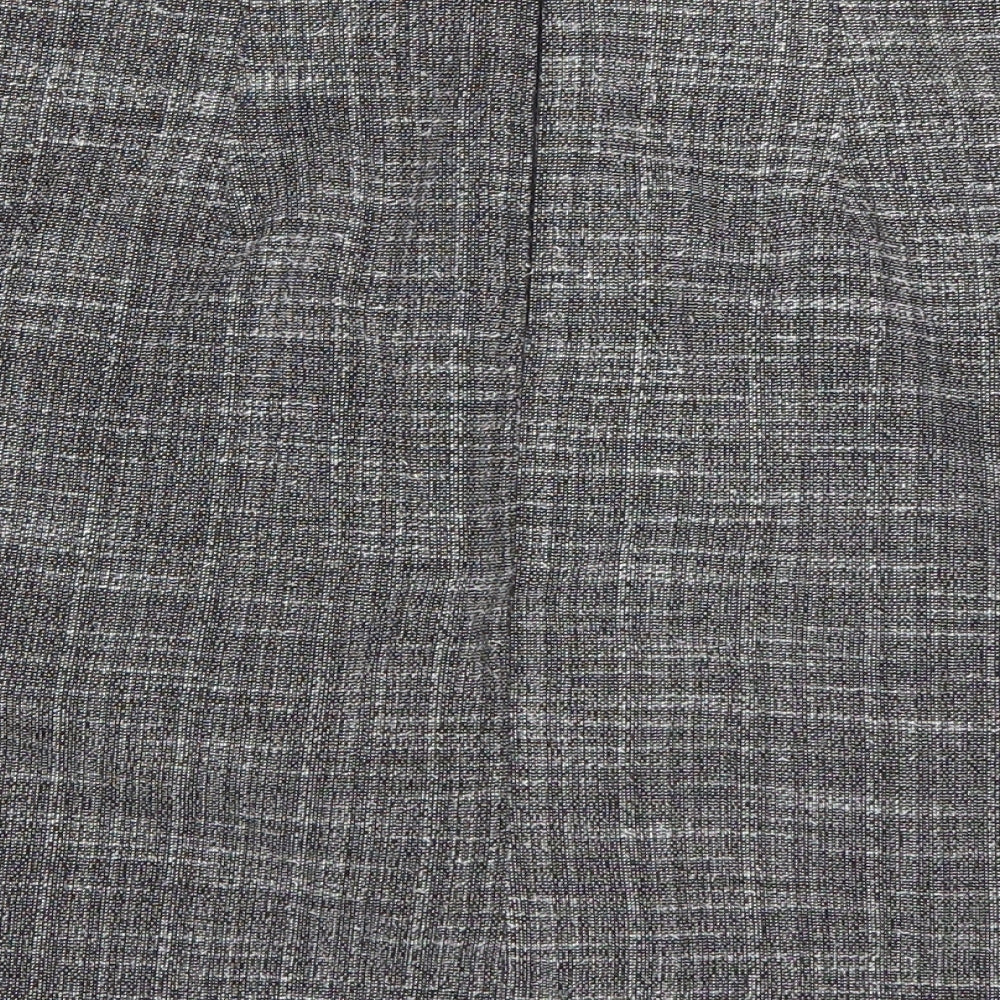 FOREVER 21 Womens Grey Check A-Line Skirt Size S