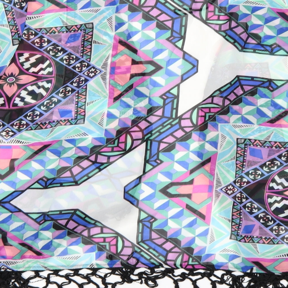 Atmosphere Womens Multicoloured Geometric Kimono Blouse Size XS