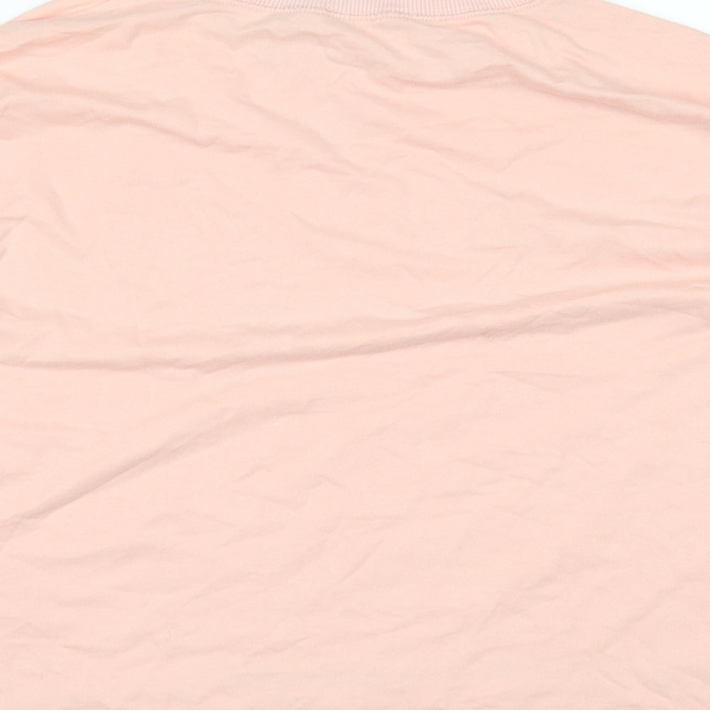 Mango Womens Pink Basic T-Shirt Size S