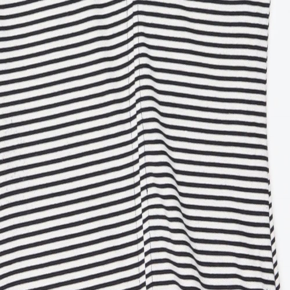 Zara Womens White Striped Pencil Dress Size S