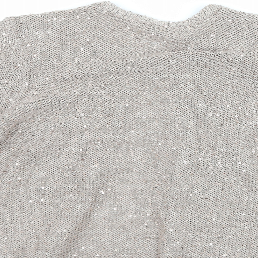 Marks and Spencer Womens Brown Cardigan Jumper Size 12