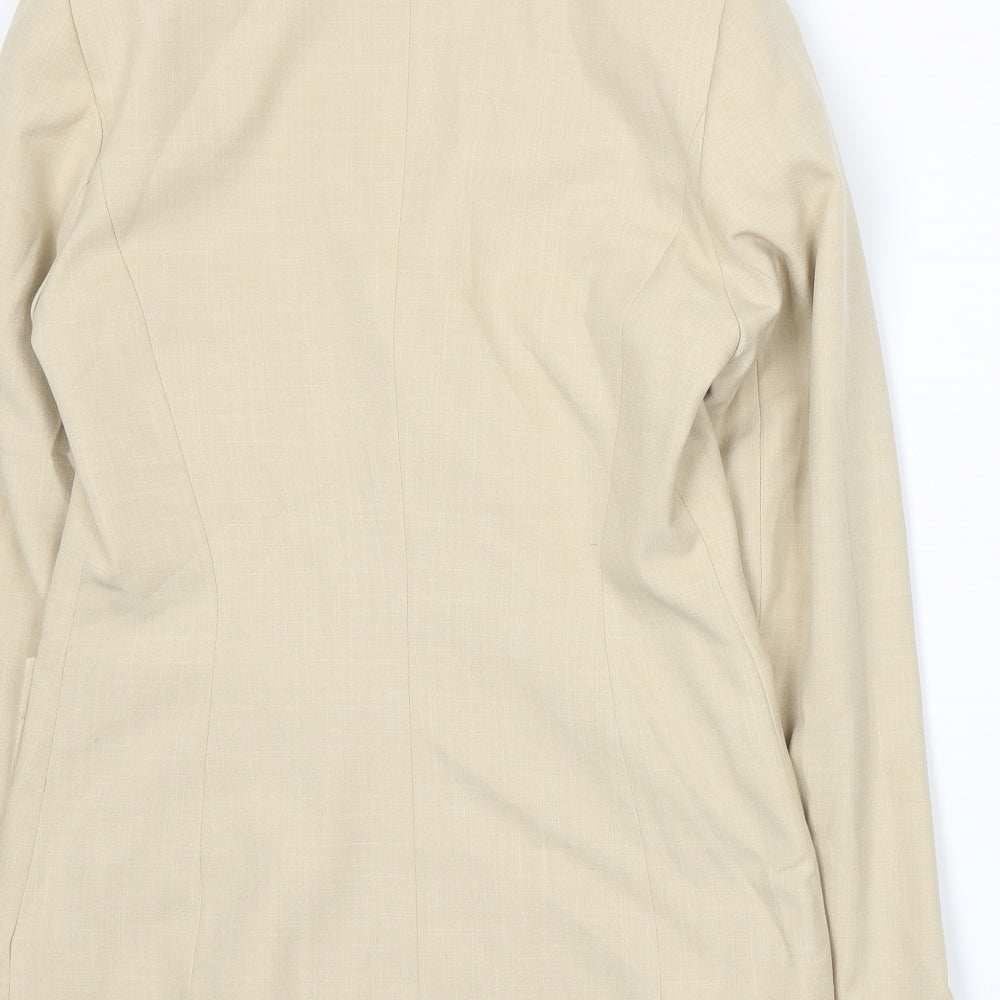 NL Collection Womens Beige Jacket Suit Jacket Size 10