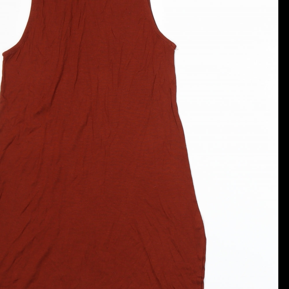 Stradivarius Womens Orange Basic Tank Size M