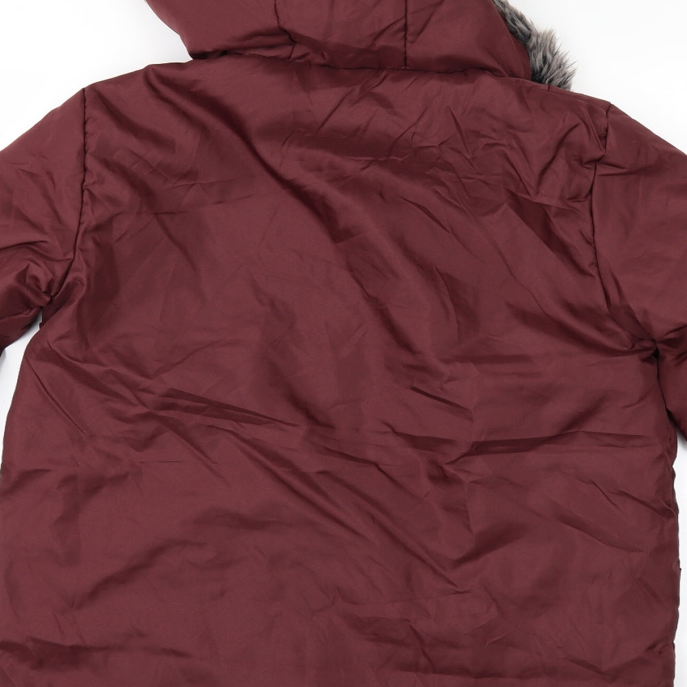 Anne De Lancay Womens Red Jacket Size S