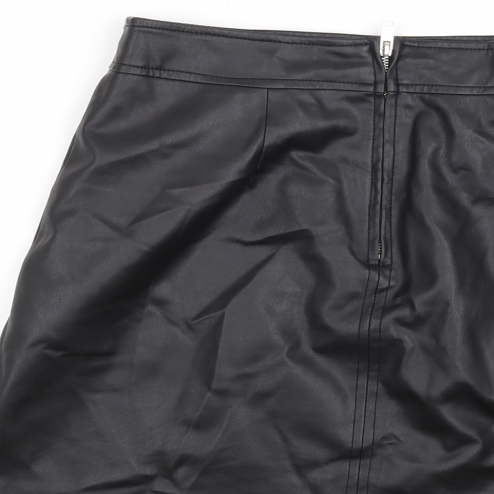 Warehouse Womens Black Mini Skirt Size 10