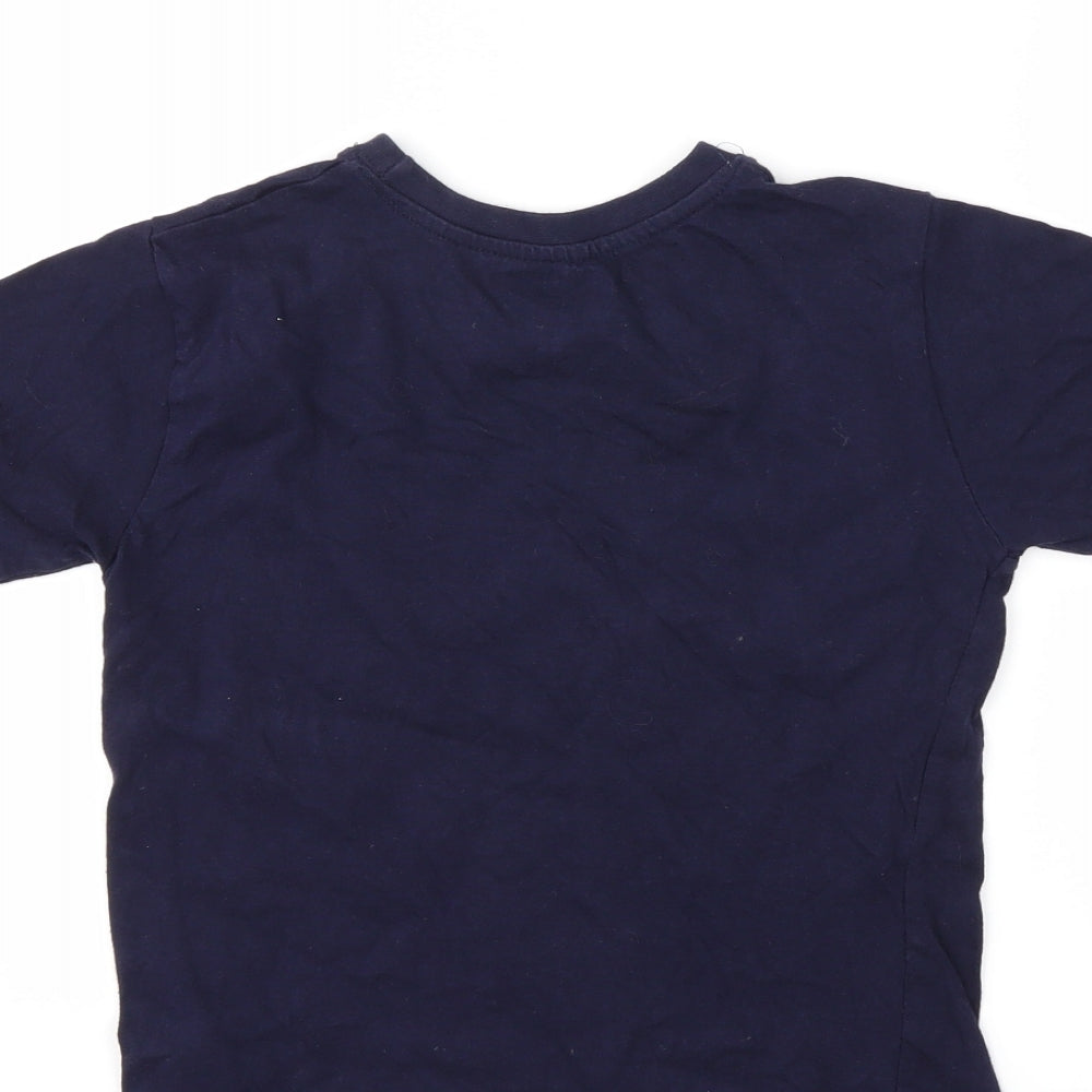 Rebel Boys Blue Basic T-Shirt Size 6-7 Years