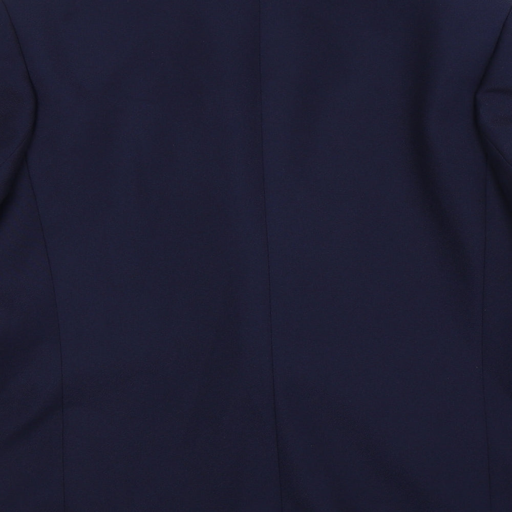Preworn Womens Blue Jacket Suit Jacket Size 12