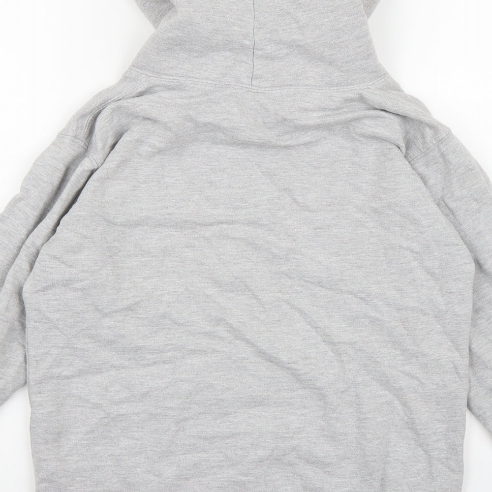 Just Hoods Boys Grey Jersey Pullover Hoodie Size 12-13 Years - Durham
