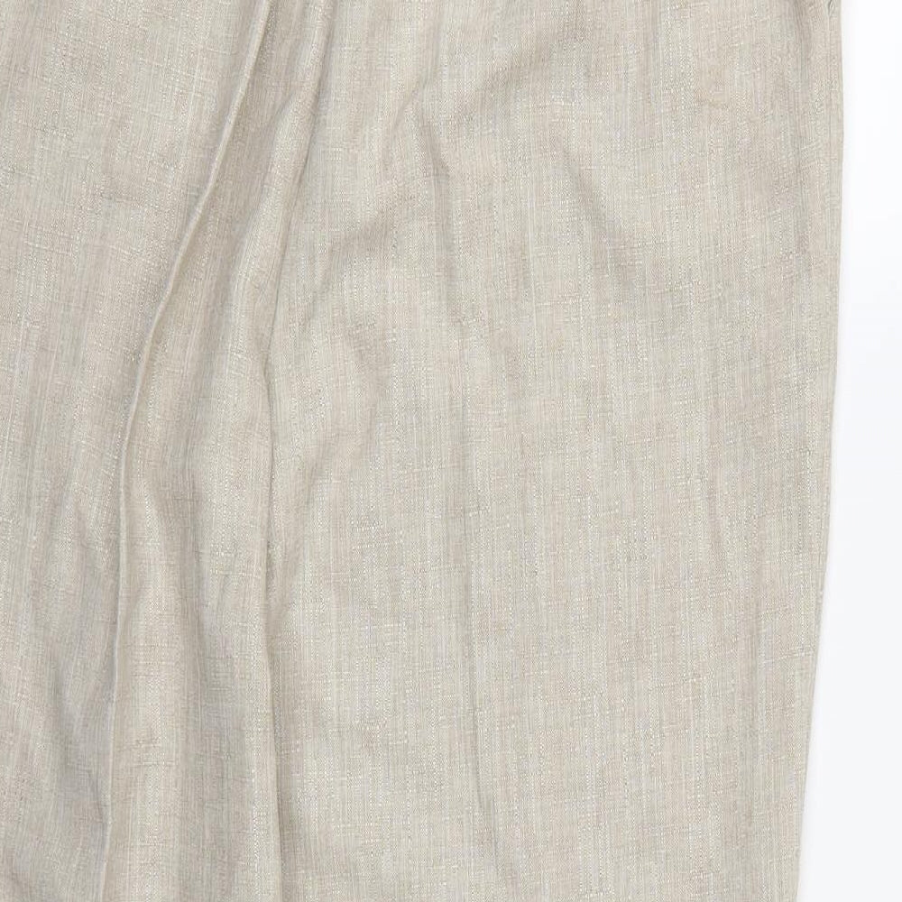 Papaya Womens Ivory Trousers Size 12 L24 in