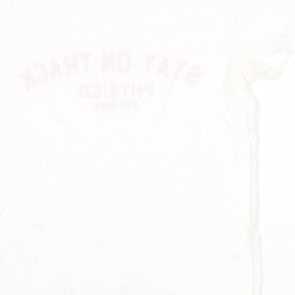 Marks and Spencer Womens White Basic T-Shirt Size 12