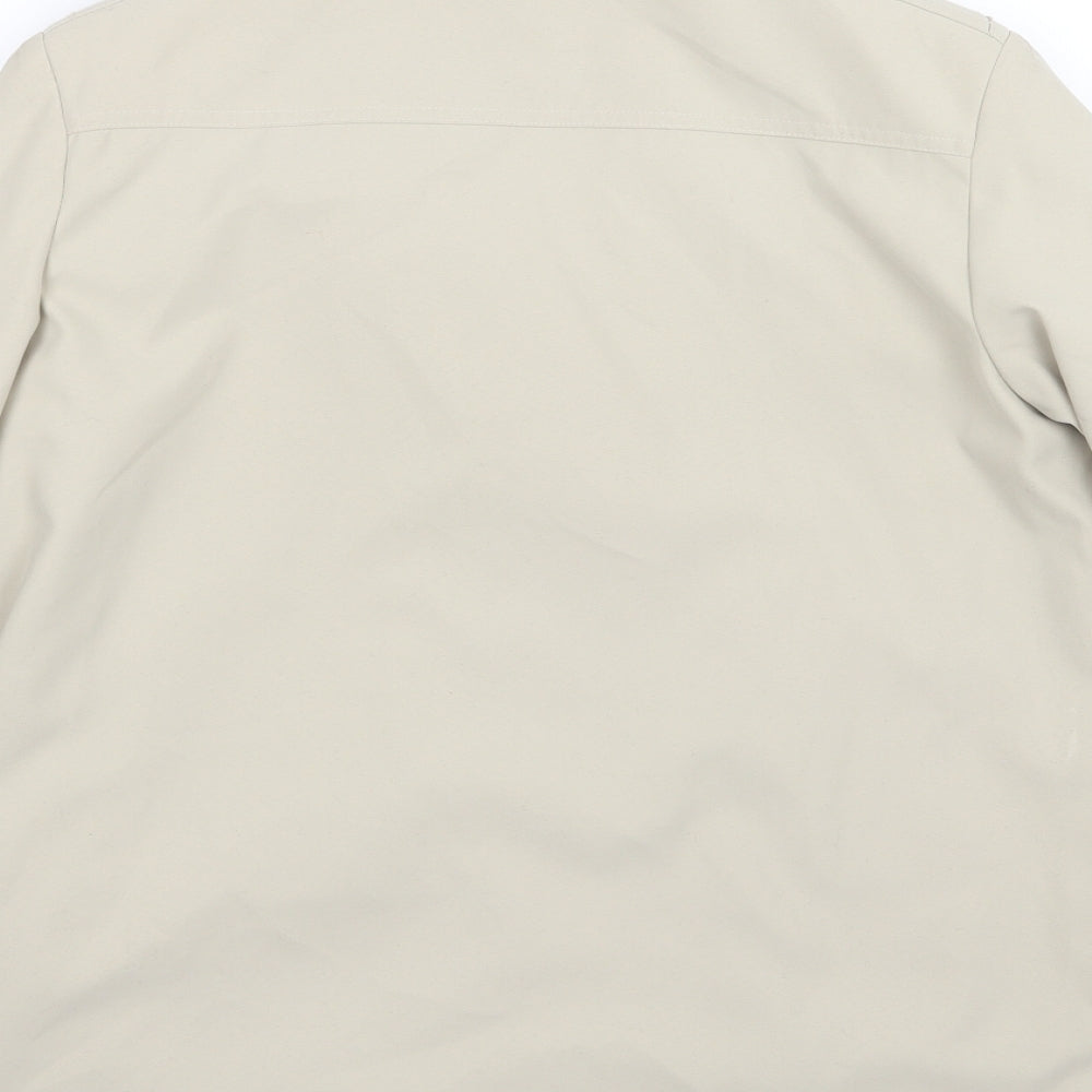 Finesse Womens Beige Overcoat Coat Size 10