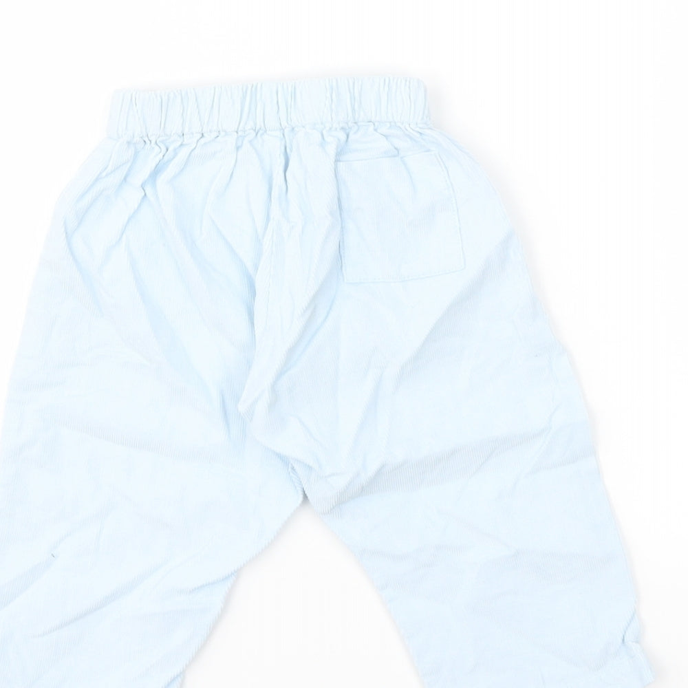 rose & bleu Baby Blue Corduroy Trousers Size 12 Months