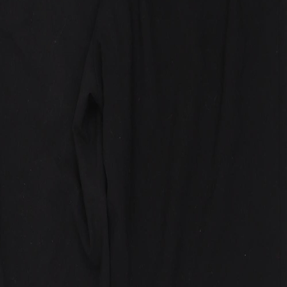 Marks and Spencer Womens Black Trousers Size 14 L30.5 in