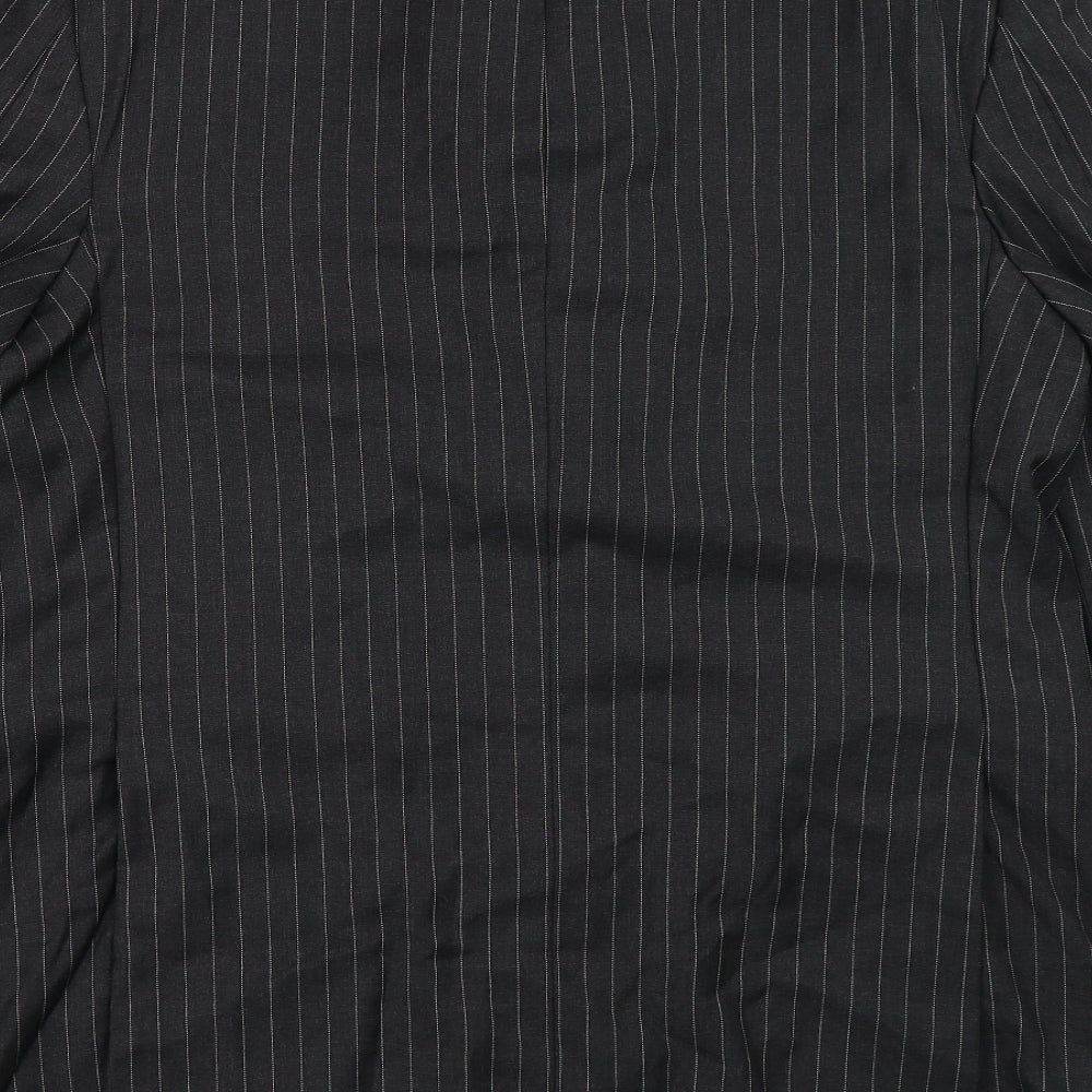 Austin Reed Mens Black Jacket Blazer Size 48