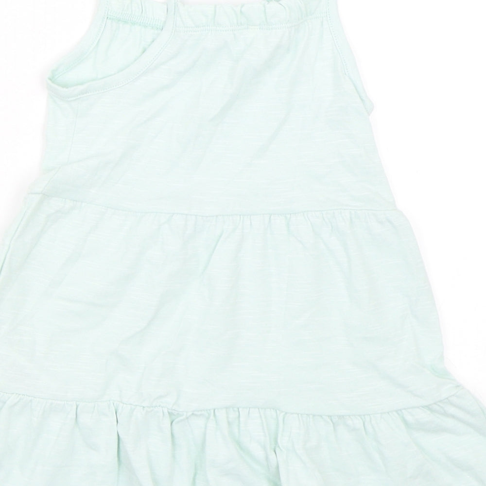 Marks and Spencer Girls Green Shift Size 12-18 Months