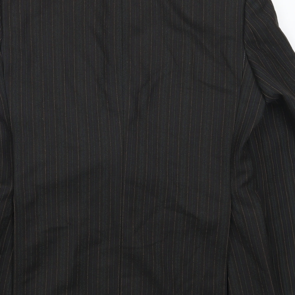 Campbell Brown Mens Green Striped Jacket Suit Jacket Size 40
