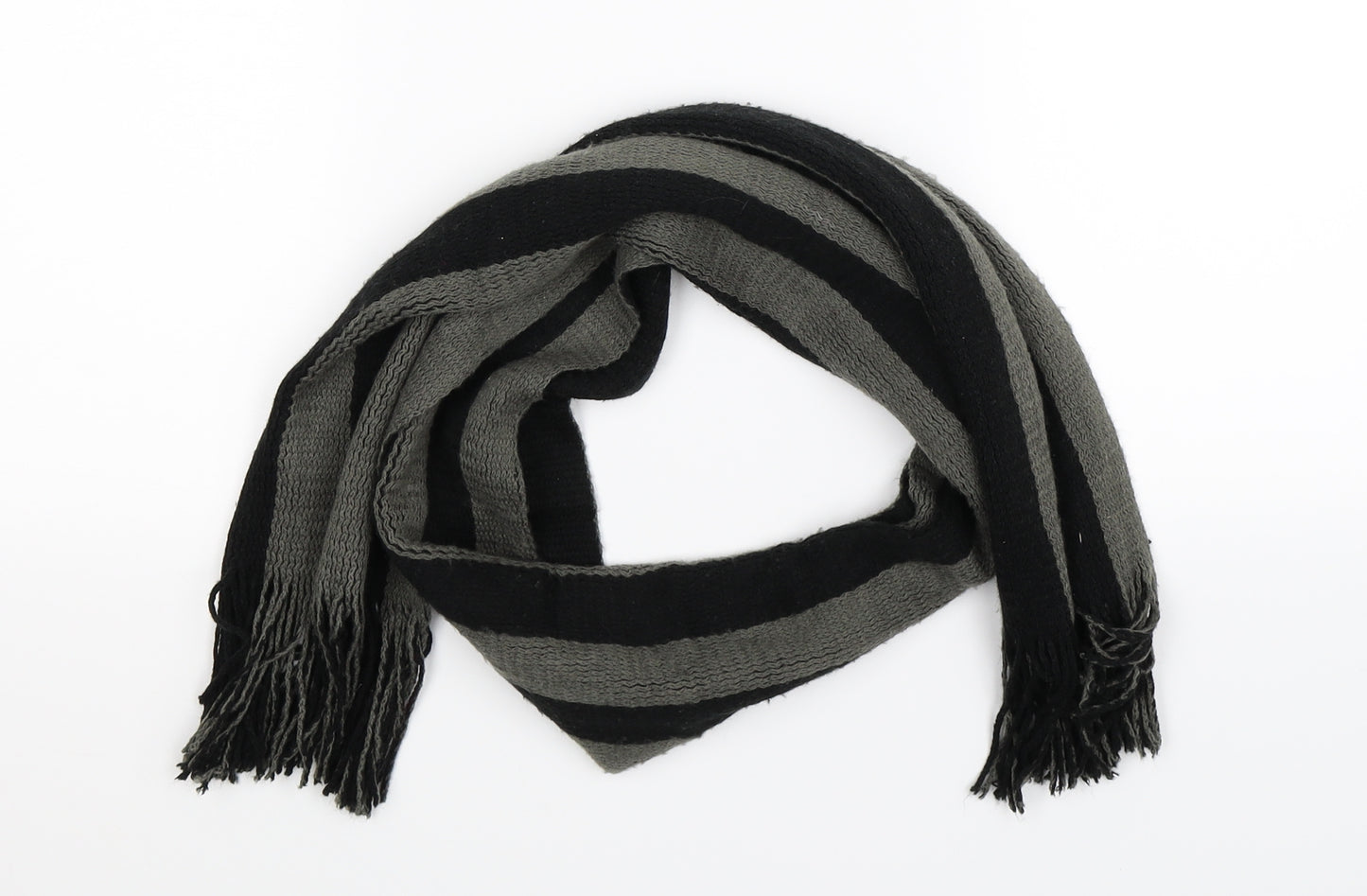 Cedar Wood State Mens Multicoloured Striped Knit Scarf One Size