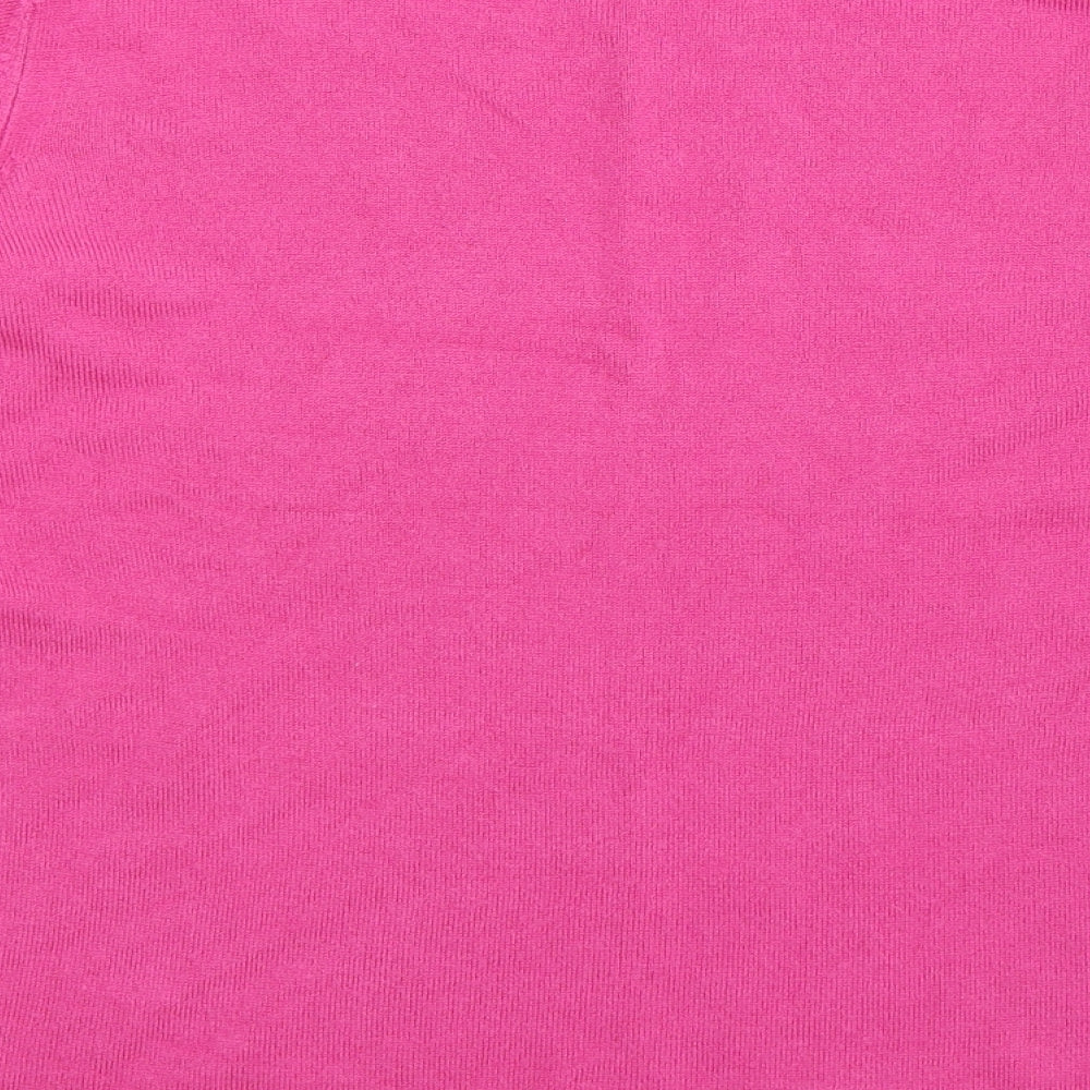 Sarah Hamilton Womens Pink Knit Pullover Jumper Size M