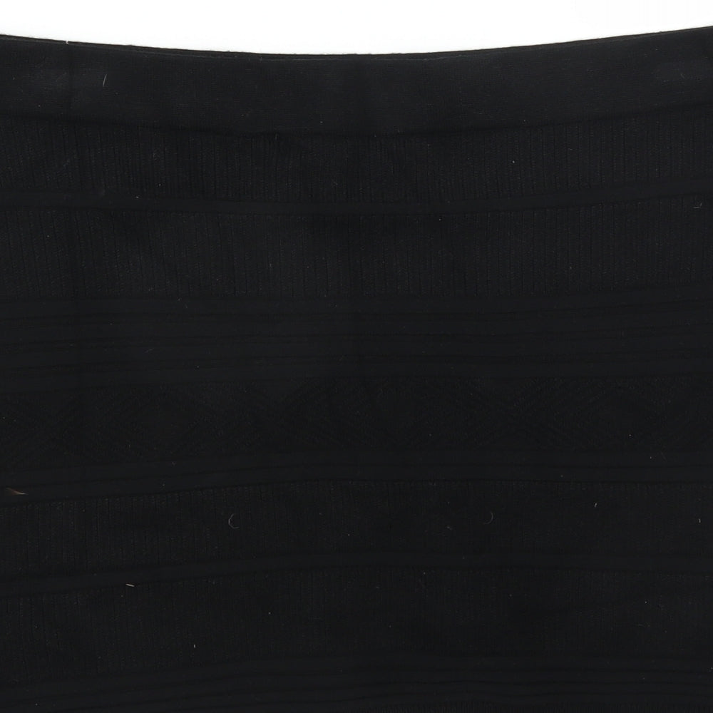 Primark Womens Black Geometric Straight & Pencil Skirt Size 18