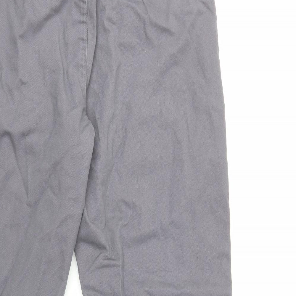 PREMIER MAN Mens Grey Trousers Size 36 in L27 in - short